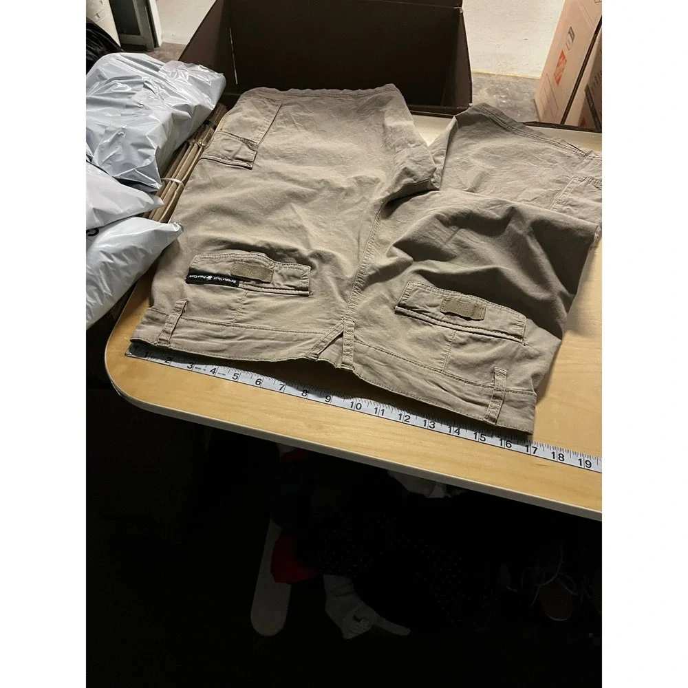 Beverly Hills Polo Club Y2K Mens 34 Brown Cargo Baggy Skater